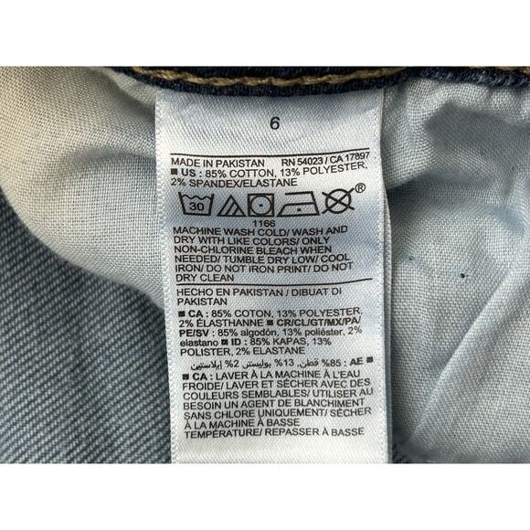 Old Navy High Rise O.G. Straight Jeans Secret Smooth Pockets Blue Women’s 6 - Picture 5 of 9